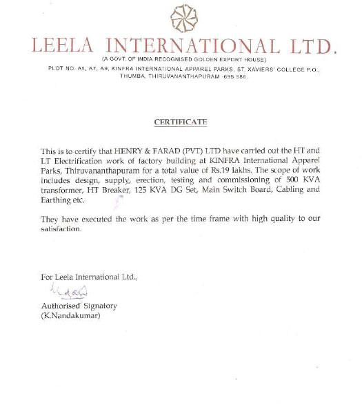 Leela International Ltd
