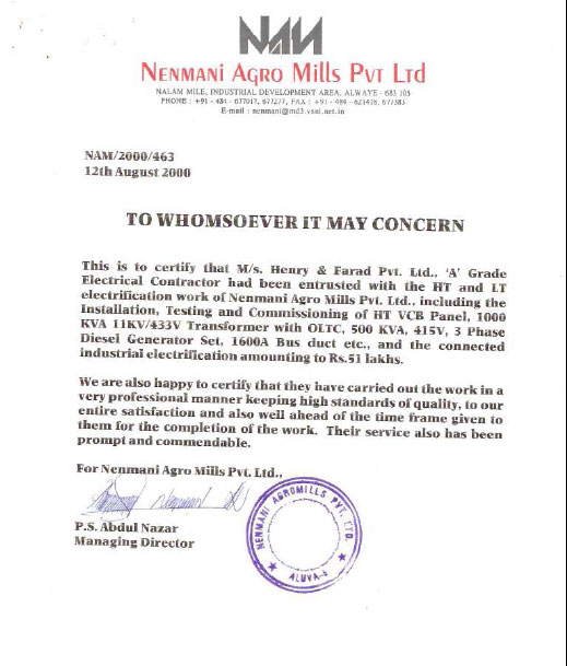 Nenmani Agro Mills Pvt Ltd
