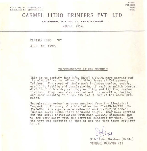Carmel Litho Printers Pvt Ltd